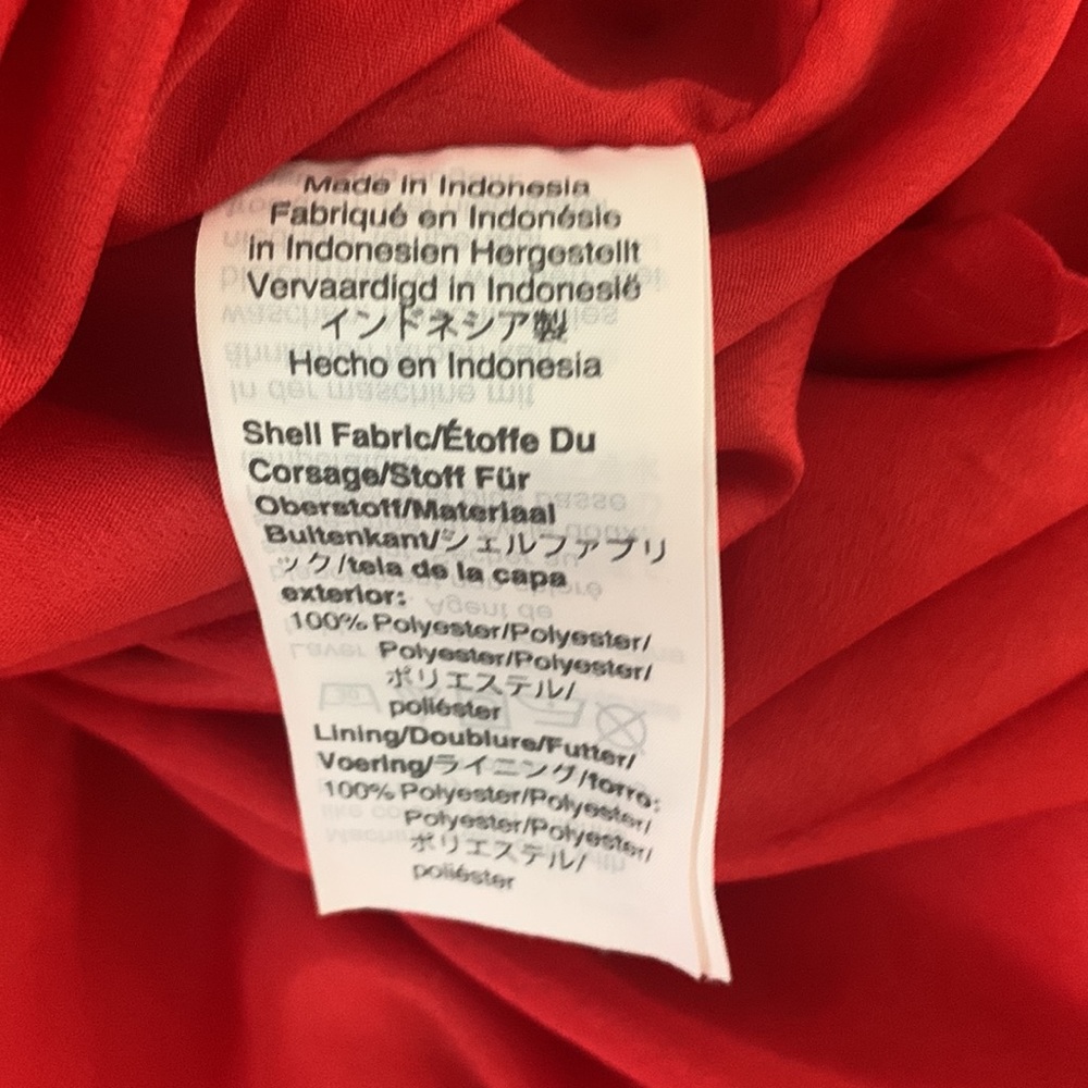 J CREW Red long sleeve contemporary fall dress $148 S M 6 8 career preppy - Picture 10 of 11